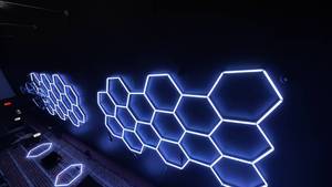 Promozione a tempo limitato SUEZ luci esagonali 6500K LED RGB per tavolo da biliardo illuminazione da palcoscenico luci per feste - Product Image 5