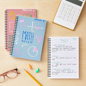 Cuaderno espiral con logotipo impreso personalizado directo de fábrica, 60 hojas, cuadernos de escritura para estudiantes, cubierta de papel