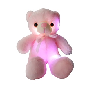 ตุ๊กตาหมีสติชแบบไล่ระดับสีมีไฟ LED เลือกได้1ชิ้น/ถุง PP สำหรับเป็นของขวัญ - Product Image 6