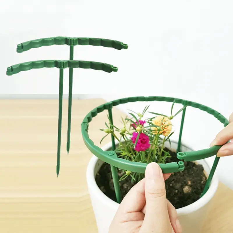 2 adet/torba plastik bitki destek kazık tırmanma Stake bahis Bonsai sabitleme çubuk bahçe bitki bahis tutucu çiçek yüzük destek raf