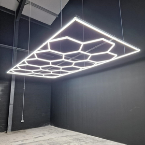 SUEZ Honeycomb Detailing Light Bar illuminazione esagonale per stazione di autolavaggio lampada da Garage Design a soffitto luci a Led esagonali - Product Image 3