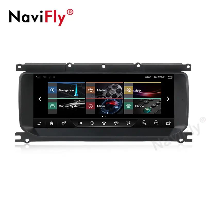 Navifly vídeo de carro 4g lte, android 7.1, 4core, 3 + 32gb, android, dvd player, para land range rover evoque, 2015-2018, wifi, gps, navi