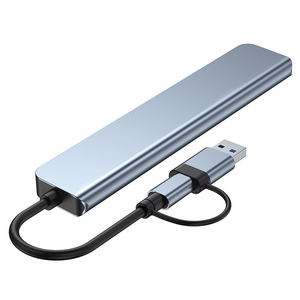 <strong>8</strong> in 1 <strong>Usb</strong> C Hub Splitter USB3.0+USB2.0*3+<strong>USB</strong>-C Data Transfer+TF +SD +3.5mm Audio Docking Station Type-c Data Hub for Lapt - Product Image 2