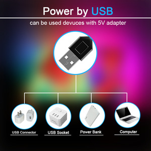色の変更USB TVバックライト2mストリップセット3M粘着テープ40 "〜60" HDTVスクリーンRFリモコン付き - Product Image 2