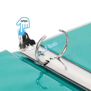 Tùy chỉnh trình bày 1 inch 3 lỗ Vòng chất kết dính bao gồm văn phòng long lanh 1-inch 3 vòng chất kết dính với 2 túi nội thất - Product Image 5