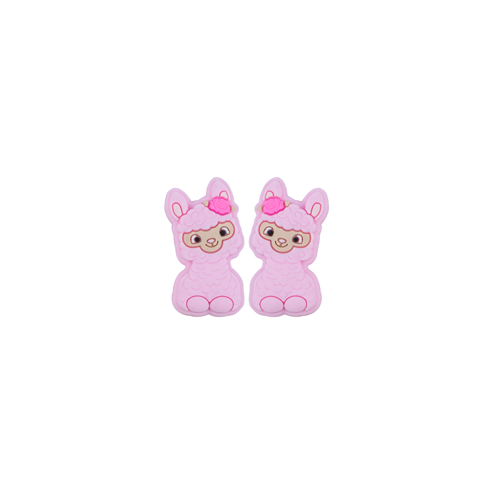 Perle focale mouton mignon rose bébé SA102