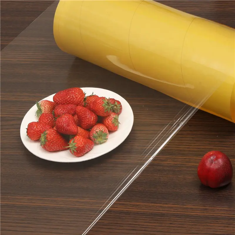 Beste frische Cling-Wrap Riesenrolle aus PVC-Clingfolie für Lebensmittelverpackung Cling-Folie für Fleisch