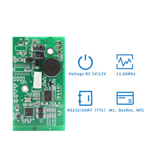 Modulo lettore RFID intelligente 14443A 13.56 M1 Mhz con interfaccia UART RS232 modulo lettore di schede NFC IC per il controllo accessi