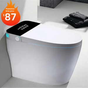 トイレトイレ自動洗浄バスルーム自動近くスマートトイレ,ホテル用リモコン付き - Product Image 1