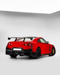 100% フィットカーボンファイバーボディキット日産GTR R35フェイスリフト2024スタイルNismo自動車部品フロントリアバンパースポイラー