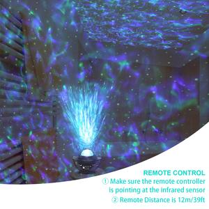KSWING yıldız projektör Galaxy projektör gece lambası yatak odası için gökyüzü müzik hoparlörü ve uzaktan kumanda LED bulutsusu bulut - Product Image 4