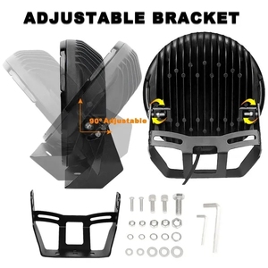 9-32V 225W 9 inç LED çalışma ışığı Spot ışın yuvarlak beyaz/Amber renk Offroad sürüş ışık ATV SUV 4x4 kamyon T tekne - Product Image 3