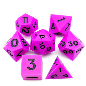 Silikon zar seti DND kurulu oyunu ejderha ve funfuncoc koşu ekibi TRPG Cthulhu Faceted D4-D20 7 parça Set - Product Image 6
