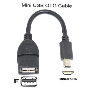 <strong>USB</strong> OTG Cable for Digital Cameras - <strong>USB</strong> a Female to Mini <strong>USB</strong> B 5 Pin Male Adapter Cable