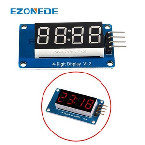TM1637 modulo Display a LED per 7 segmento 4 bit 0.36 pollici orologio anodo rosso tubo digitale quattro Driver seriale Board Pack - Product Image 6