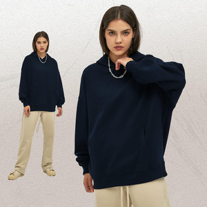 Großhandel kunden spezifische Muster 400 Gramm verdickter Hoodie 100 Baumwolle Schwergewicht übergroßer Unisex Hoodie