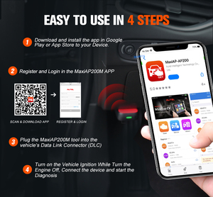 For <strong>Autel</strong> AP200M Bt Diagnostic Scanner Obd2 Scanner Auto <strong>Code</strong> <strong>Reader</strong> Full System Diagnostic Tool - Product Image 5