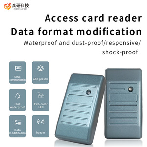 Sistema di controllo accessi senza contatto RFID 13.56mhz IC Card RS232 RS485 con interfaccia intelligente lettore di schede di controllo accessi - Product Image 5