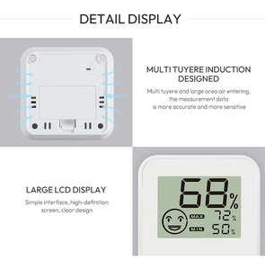 Kỹ Thuật Số thermohygrometer với chỉ số, nhiệt độ trong nhà độ ẩm màn hình với Max/Min kỷ lục, CE ROHS chứng nhận, - Product Image 6