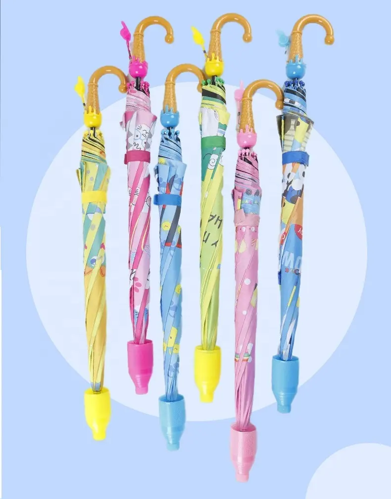 Produttore di ombrelli per bambini ombrello per bambini in cartone animato con copertura in plastica antigoccia