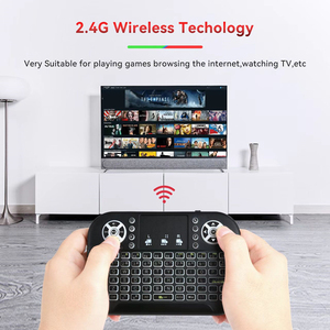 2022 nuevo 7 colores retroiluminado A8 i8 Mini teclado inalámbrico 2,4 GHz 7 colores Air Mouse con Touchpad Control remoto para Android TV Box - Product Image 6