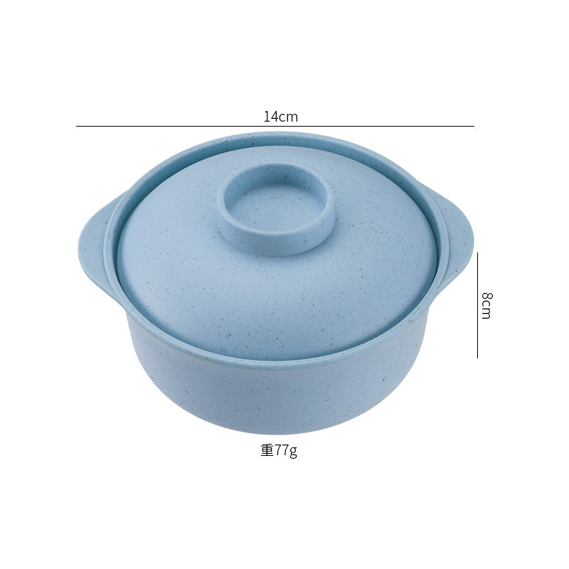 Couvercle de bol binaural bleu nordique