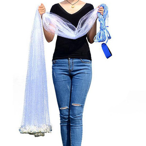 Ad alta Resistenza Piccola Maglia di lancio A Mano Cast Net con Piombi Da Pesca Rete senza ANELLO - Product Image 1