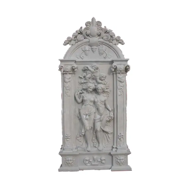 Stile francese marmo della parete bassorilievo scultura ntmr- R126