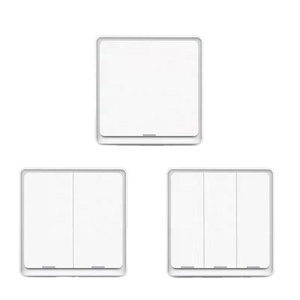 Zigbee Tuya Zigbee akıllı anahtar 1/2/3 çeteleri ışık anahtarı kablosuz kapalı duvar basmalı düğme anahtarı paneli - Product Image 1