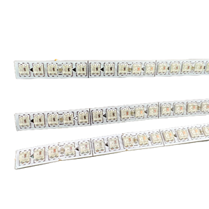 150個のLED/WS2812C-2020//LEDアドレス可能ピクセルストリップ; フレキシブル/DC5V/ RGBフルカラー/IP20/ WHITE PCB/ 4mm幅PCB/長さ0.5m/ - Product Image 5