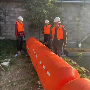 Boya de tubería de plástico de barrera flotante de canal LLDPE duradera 600*1100mm flotadores de tubería de dragado flotante - Product Image 3