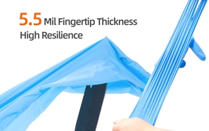 Guanti ANBOSO esame guanti In Nitrile sintetico blu 100 pz scatola a basso prezzo guanti Nitrilo dentale alla rinfusa - Product Image 4