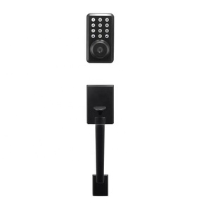 Fabrika fiyat elektronik şifre akıllı ev ofis için tuş takımı ile sürgülü kilit anahtarsız ön kapı kilit seti anahtarsız giriş - Product Image 1