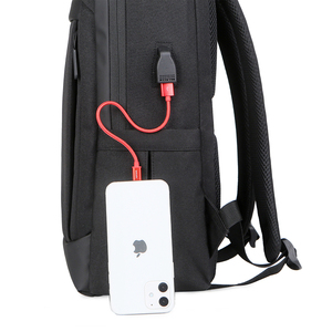 Zaino portatile USB personalizzato di lusso per studenti e uomini d'affari impermeabile Anti-furto borsa da scuola con fodera in PVC cornice esterna
