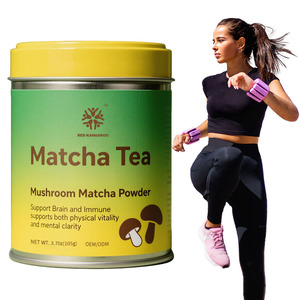 Private Label Bio 10 Pilz Matcha Pulver für Fokus, Energie, Immunität Boost, Memory Instant Matcha Pilz Kaffeepulver - Product Image 1