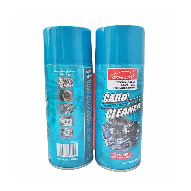 Spray de limpeza do corpo do acelerador, spray multifuncional de 450ml para limpeza do carro