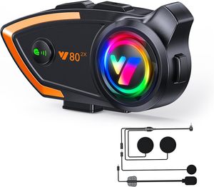 Motorcycle Helmet <strong>Bluetooth</strong> Headset 500M 2 Riders Helmet <strong>Intercom</strong> Headset with CVC Noise Sound Quality Communication <strong>Systems</strong> - Product Image 1