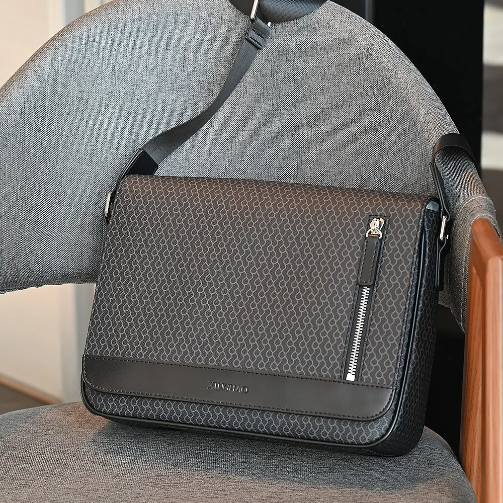 2023 New Design Fashion Leather Crossbody Bag for Business Shoulder bag Durable Messenger Bag