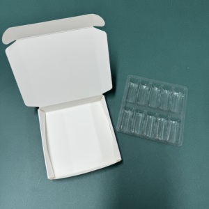 Cheap Price <strong>White</strong> <strong>Box</strong> Without Printing 10pcs X 2ml/3ml Vial Packaging <strong>Box</strong> with Plastic Tray - Product Image 2