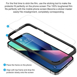 ODM OEMAilun強化ガラス取り付けキット3パックスクリーンプロテクターiPhone13 PRO MAX 12 Pro Ultra携帯電話の互換性 - Product Image 6
