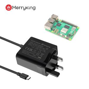 Originale Raspberry Pi 5 27W USB-C 5.1V 5A ricarica rapida adattatore di alimentazione EU US UK CN Plug SCP funzione - Product Image 1