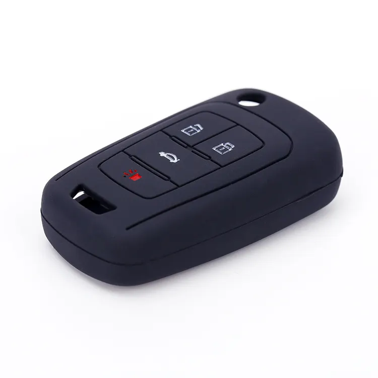 Custom High Quality Wholesale Price Silicone Folding 4 Buttons Car Key Cover