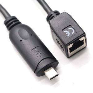 <strong>USB</strong> <strong>2.0</strong> <strong>a</strong> Male Type C Male Console Adapter - <strong>USB</strong> to RJ45 (RS-232) Converter Cable (DB9 Serial) - Product Image 1
