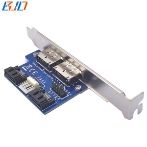 2 * Power Over ESATA USB 2.0 9Pin adaptörü dönüştürücü genişletme kartı SATA SATA güç kablosu ile 2.5 "3.5" sabit Disk sürücü - Product Image 5