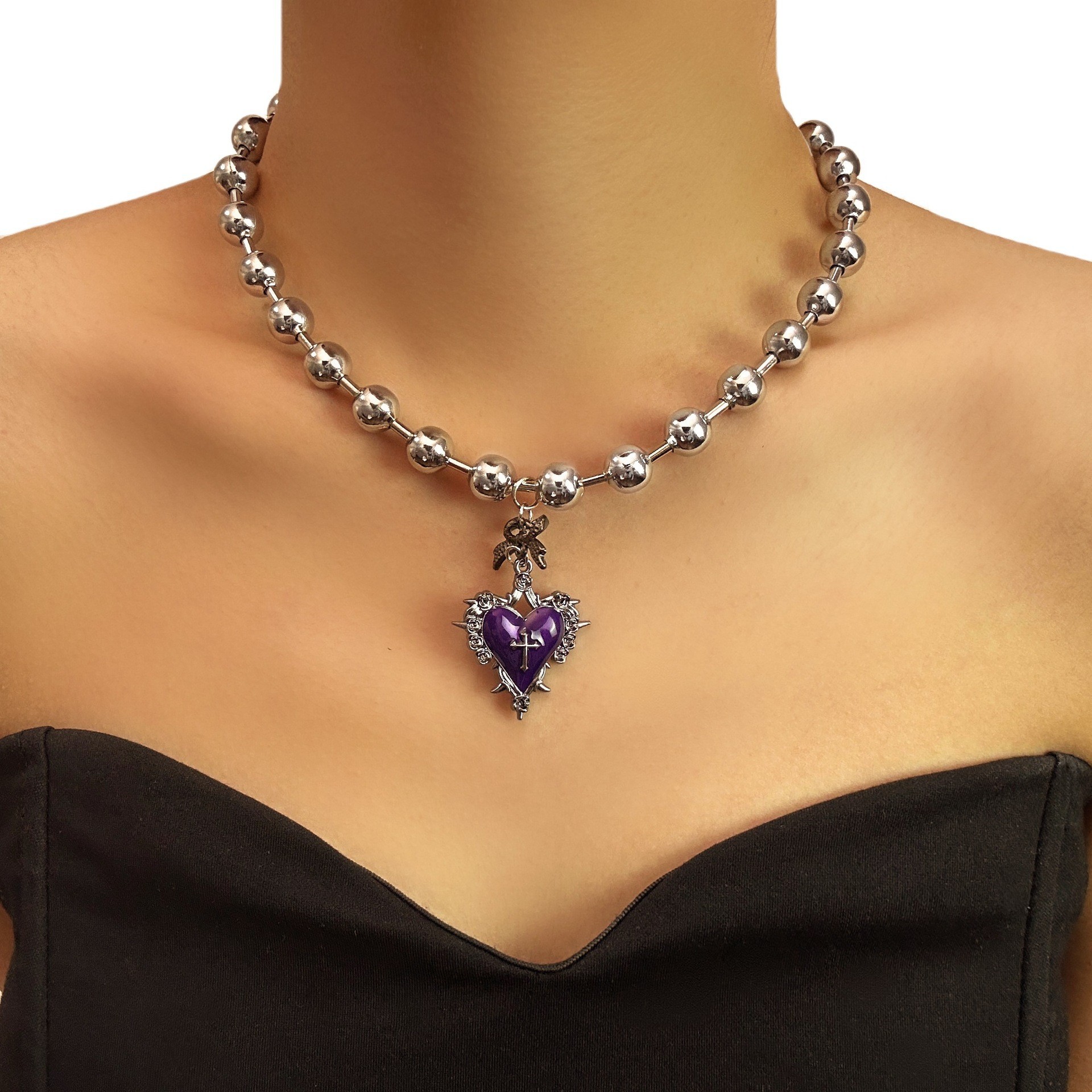 Purple Heart Necklace