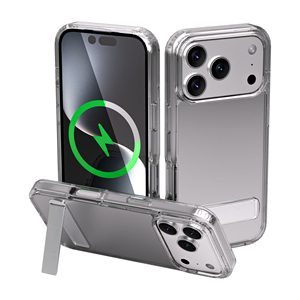 适用于iphone 17Pro Max的透明运动站立混合外壳 - Product Image 1