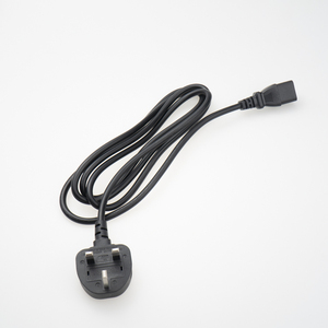 Sigorta ile yüksek kalite 3 tel İngiltere standart AC güç kablosu bilgisayar için 3Pin fiş güç kablosu - Product Image 4