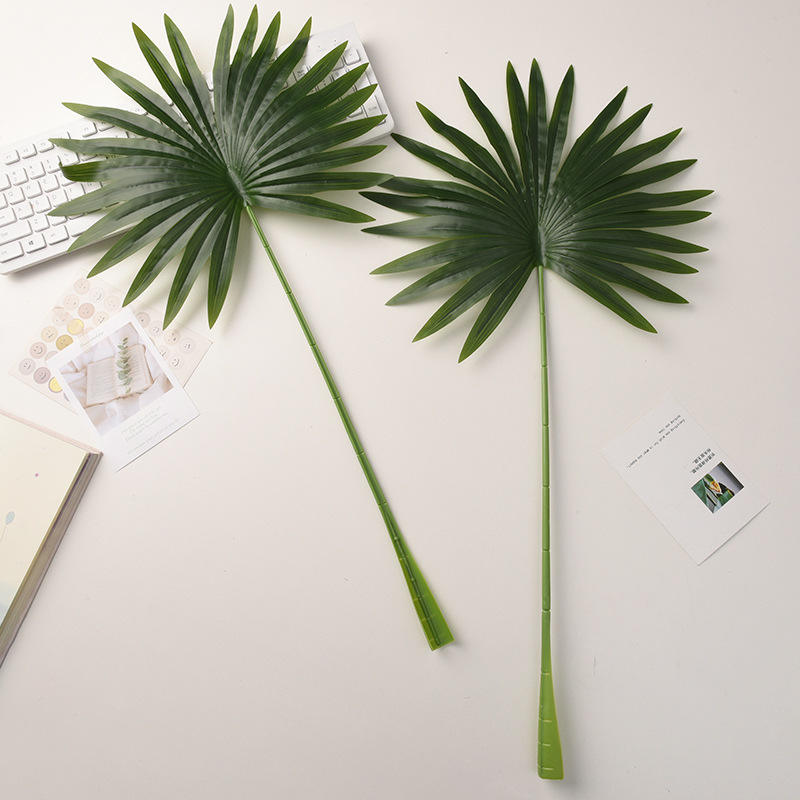 #3ใบปาล์ม Areca (สีเขียวเข้มขนาดใหญ่)