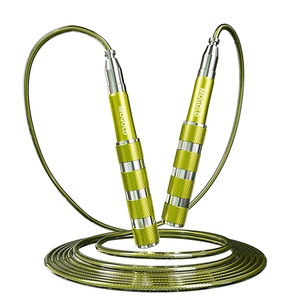 Trọng lượng nhẹ có thể thu vào nhôm Tốc độ nhảy dây với vòng bi palmtop crossfitt tốc độ nhanh chóng Cardio vật liệu thép - Product Image 6