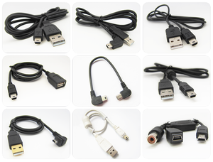Özel USB2.0 bir kadın Mini USB B 5 Pin erkek adaptör kablosu dijital kameralar için Mini USB V3 OTG kablo - Product Image 6
